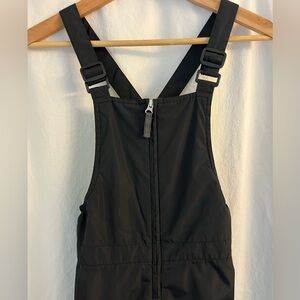 Lands' End Black and Yellow Kids' snow bibs size 10